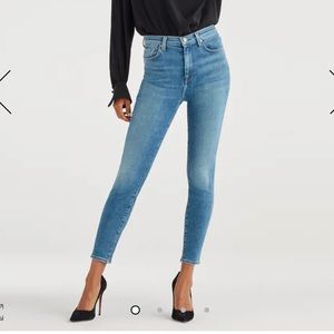 7 For All Mankind High Waisted Crop Skinny Jeans